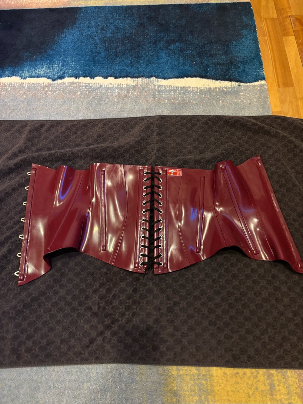 Libidex handmade real latex corset, women’s XXL